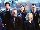 Hrdinové amerického seriálu Kriminálka Las Vegas.