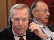 Václav Havel p�evzal bonnskou Cenu za demokracii (24. dubna 2009)