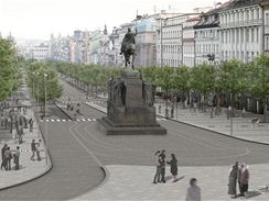 Možná nová podoba pražského Václavského náměstí.