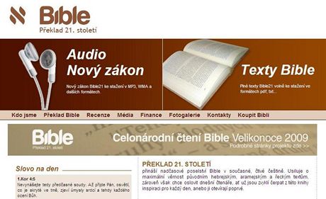 Internetové stránky Bible21