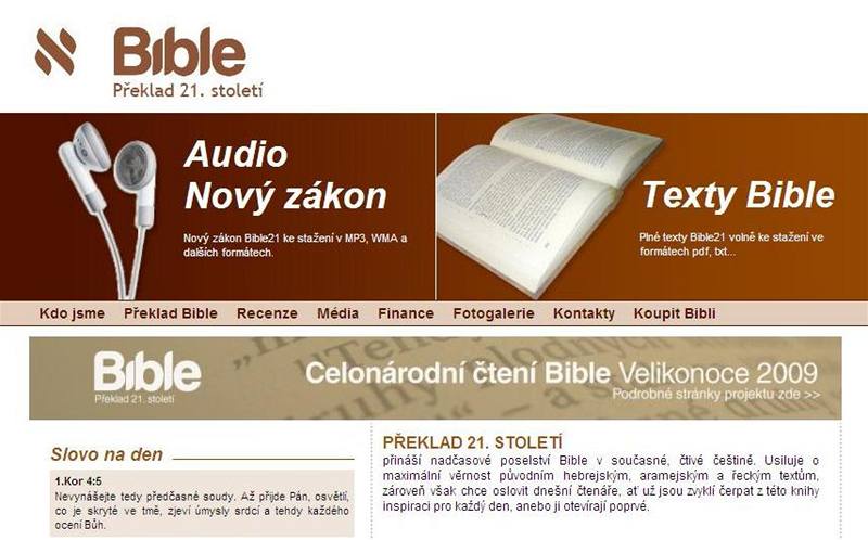 Internetové stránky Bible21