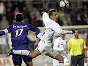 Slovácko- Kladno, Vlevo kladenský Luká� Killar,vpravo Ale� Chmelí�ek. 