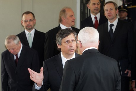 Jmenování Fischerovy vlády na Hradě (8.5.2009)
