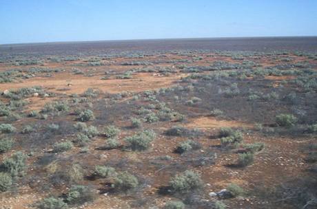 Meteorit zachytila nová bolidová síť v poušti Nullarbor.