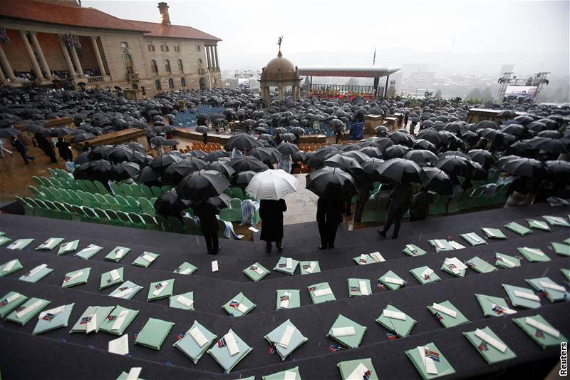 Zumova inaugurace v jihoafrickém hlavním mst Pretorii (9. kvtna 2009)
