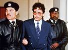 Libyjec Abdal Basat Alí Midrahí se snaí zvrátit rozsudek doivotního vzení za atentát na dopravní letadlo nad skotským mstem Lockerbie v roce 1988 (snímek z roku 1992)