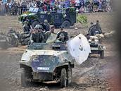 Rekonstrukce poslední bitvy druhé svtové války v Evrop, která se odehrála 11. a 12. kvtna 1945 u obce Slivice na Píbramsku.