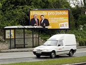 Paroubk�v bilboard u Waltrovky.