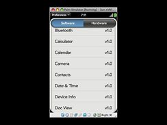 Palm Pre - screenshot z emultoru