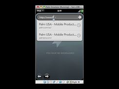Palm Pre - screenshot z emultoru