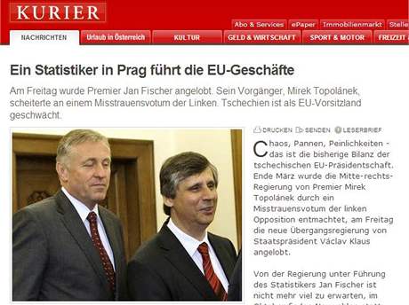 Kurier: esk pedsednictv EU je chaos, nehody a trapnosti