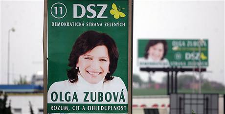 Billboardy s Olgou Zubovou