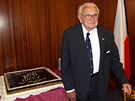 Sir Nichalos Winton na eské ambasád v Londýn pi oslav svých 100. narozenin. (16.5. 2009)