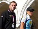 Manaer Astany Johan Bruyneel (vlevo) a Lance Armstrong
