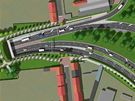 Na projekt ob�í k�i�ovatky s názvem Svitavská radiála p�ímo navazují tunely Dobrovského. Do nich má ústit jeden z výjezd�. �idi�i projedou pod zemí z Králova Pole do �abov�esk