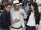 Cannes 2009 - reisér Lars Von Trier (uprosted), Charlotte Gainsbourgová a Willem Dafoe