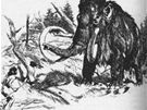 Zdenk Burian: Lovci mamut (ilustrace)