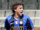 Chievo - Inter Milán: radost hostujícího Hernána Crespa