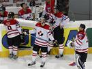 Zklamání hokejist Kanada ze stíbrných medailí