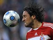 Bayern Mnichov - Leverkusen, domc Luca Toni.