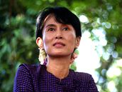 Barmsk disidentka Do Aun Schan Su ij v roce 1996