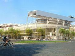 Roland Garros, projekt novho centrlnho dvorce se zatahovac stechou
