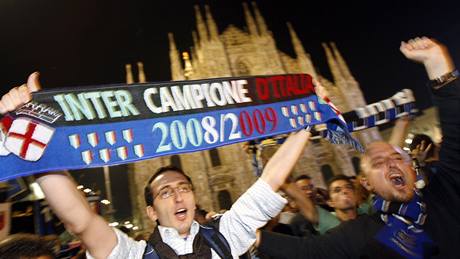 Oslavy fanouk Interu Milán
