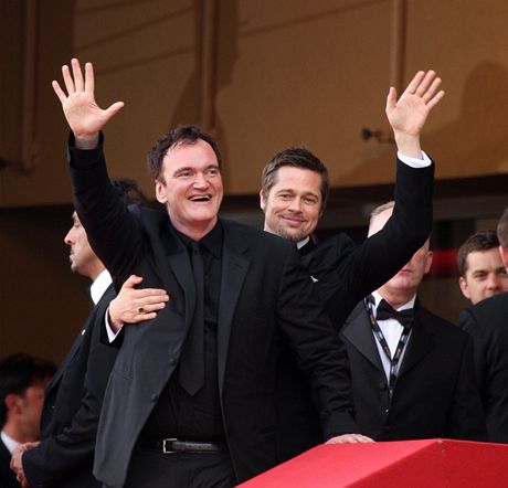 Cannes 2009 - re�isér Quentin Tarantino a herec Brad Pitt