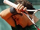 Roger Federer pi trninku