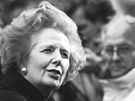 Bývalá britská premiérka Margaret Thatcherová v roce 1988