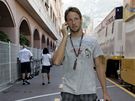 Jenson Button ped Velkou cenou Monaka.