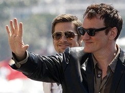 Cannes 2009 - režisér Quentin Tarantino a herec Brad Pitt