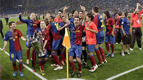Barcelona: oslavy triumfu v Lize mistr�