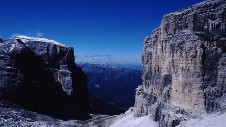 Itálie, Dolomity. Údolí Val Lastites