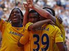 Finále FA Cupu Chelsea - Everton: hrái Chelsea slaví gól Franka Lamparda