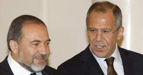 Avigdor Lieberman a Sergej Lavrov (2. ervna 2009)