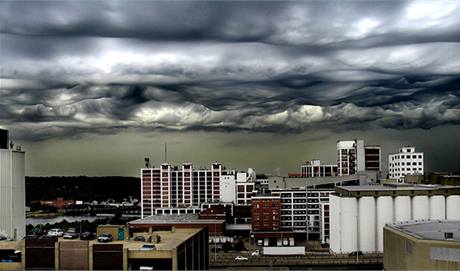 Neobvykl oblanost nad USA - Cedar Rapids, Iowa