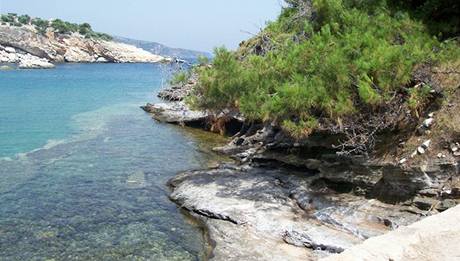 Ostrov Thassos. Ilustraní foto.