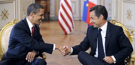 Barack Obama s Nicolasem Sarkozym