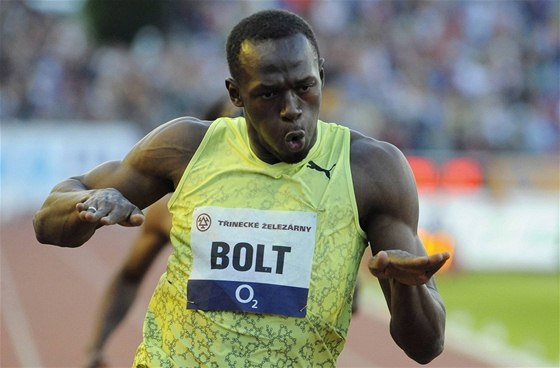 Usain Bolt na Zlaté trete.