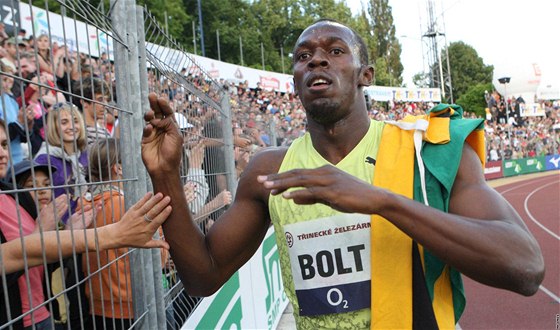 ZNOVU DO OSTRAVY. Jamajská raketa Usain Bolt bude nejvtím tahákem Zlaté tretry.