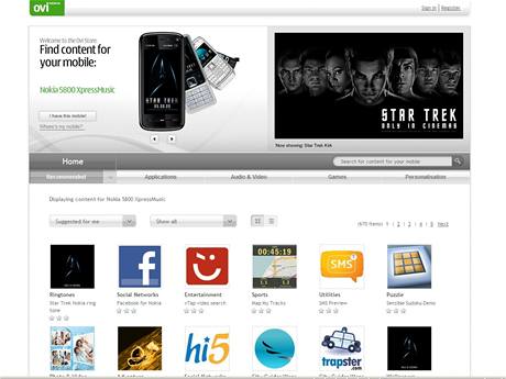 Nokia Store on OVI