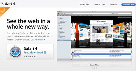 Safari 4 od spolenosti Apple