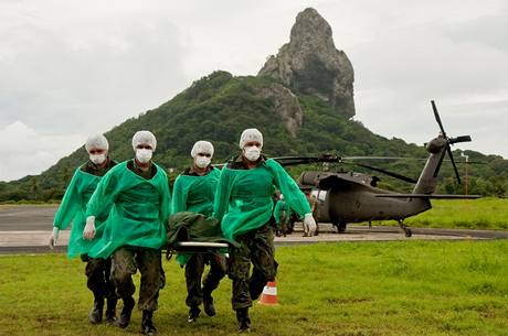 Brazilt zchrani shromauj ostatky obt z airbusu na ostrovech Fernando de Noronha