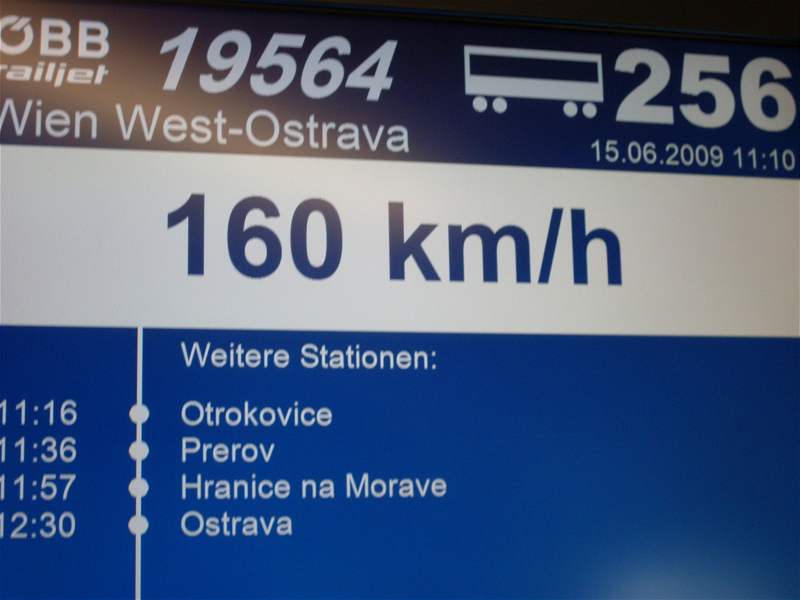 Railjet pi cest na 10. roník veletrhu Czech Raildays