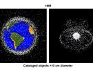 Kosmické smetí vtí ne 10 cm v roce 1995