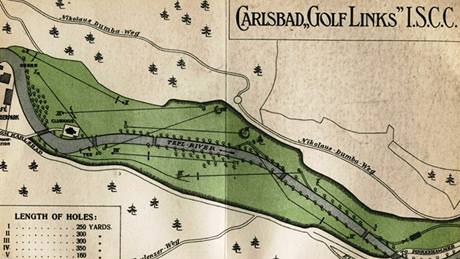 Plánek golfového hit v Kaiserparku.