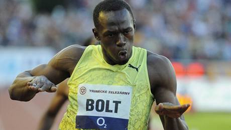 Usain Bolt na Zlaté tret�e.