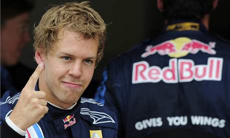 Sebastian Vettel, vítz kvalifikace na Velkou cenu Velké Británie