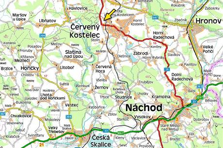 Mapa - Nchodsko